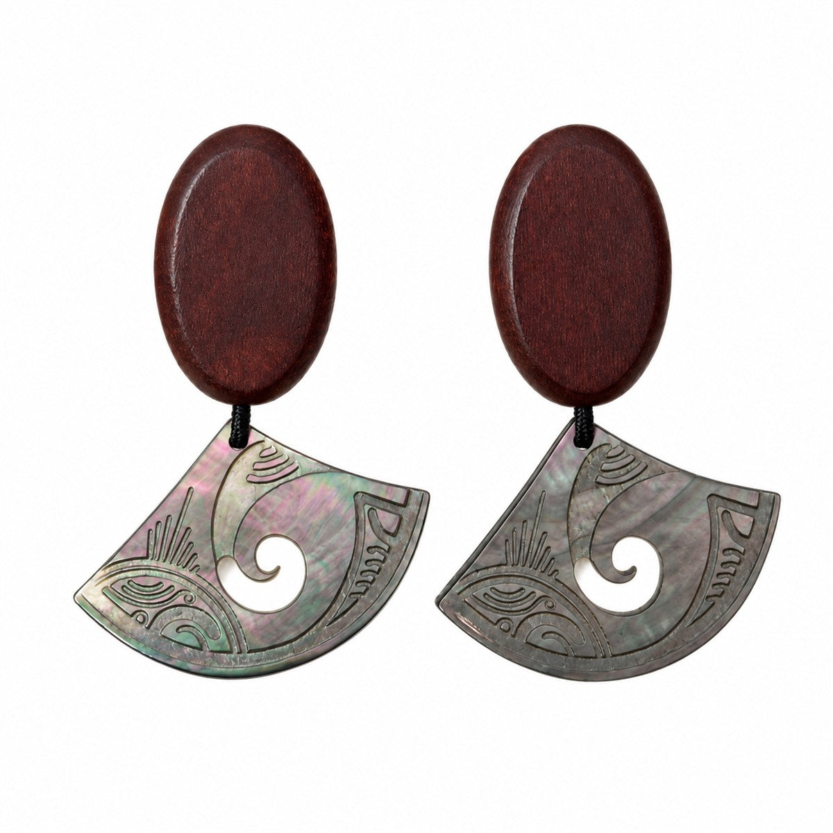 Totem Fan Shell Earrings