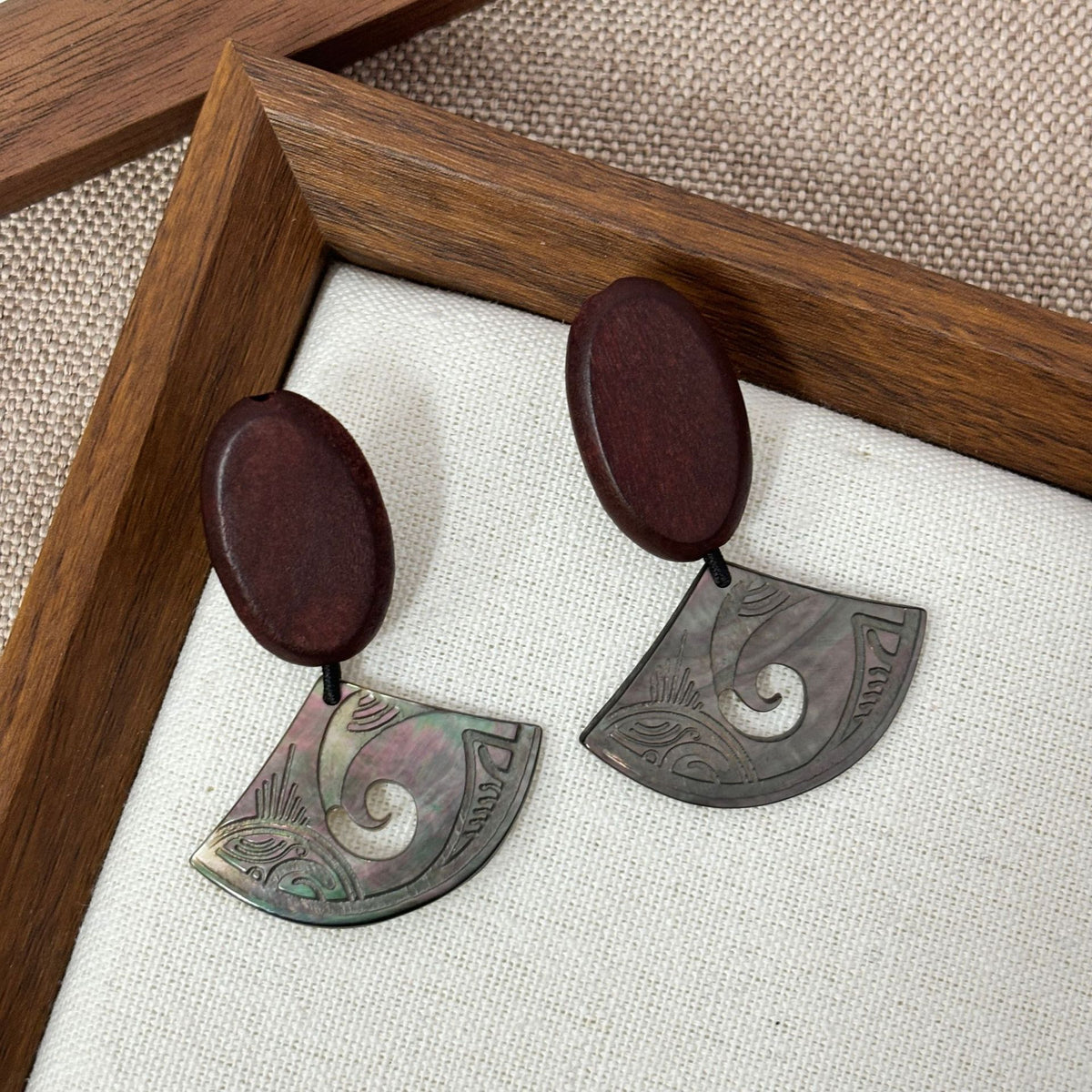 Totem Fan Shell Earrings