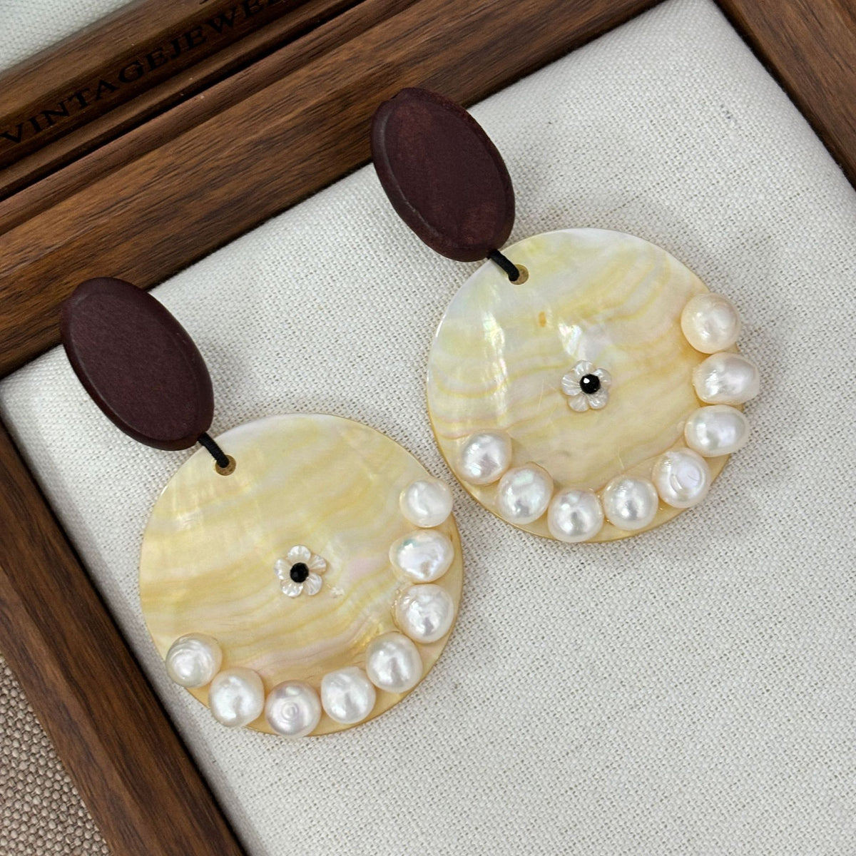 Pearl Halo Earrings