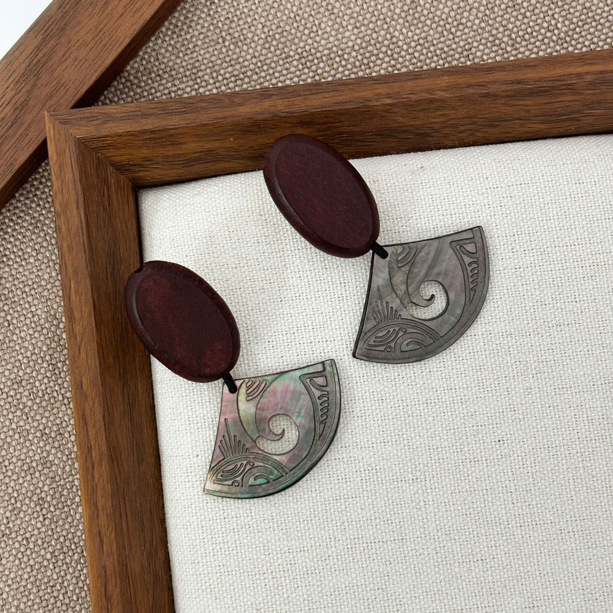 Totem Fan Shell Earrings