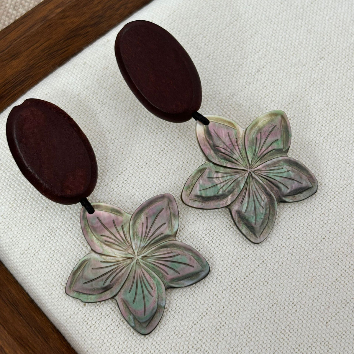 Sandalwood Blossom Earrings