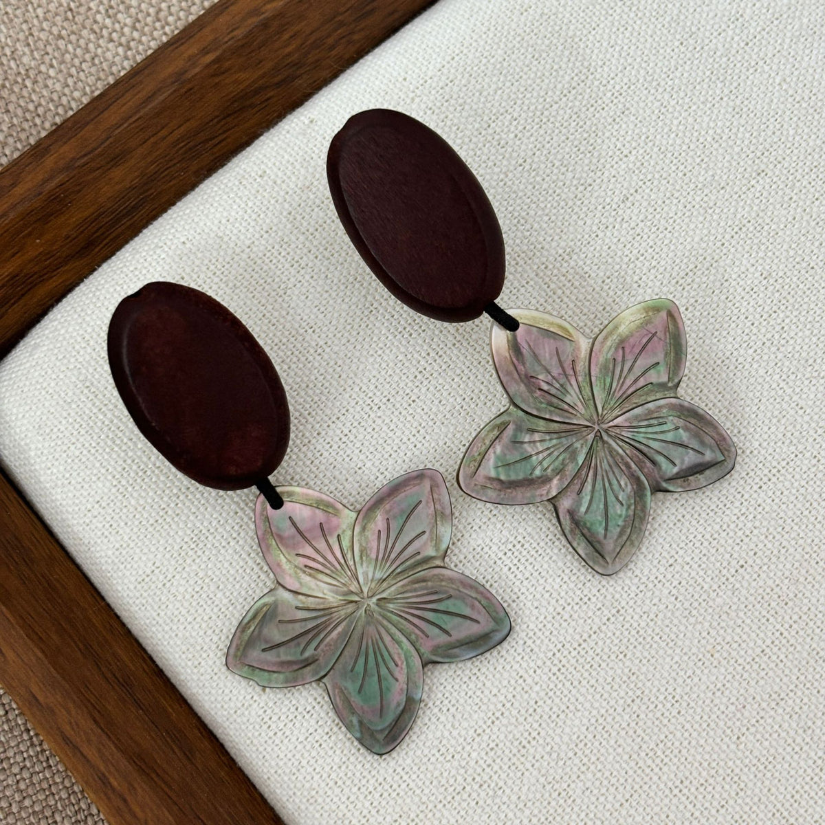 Sandalwood Blossom Earrings