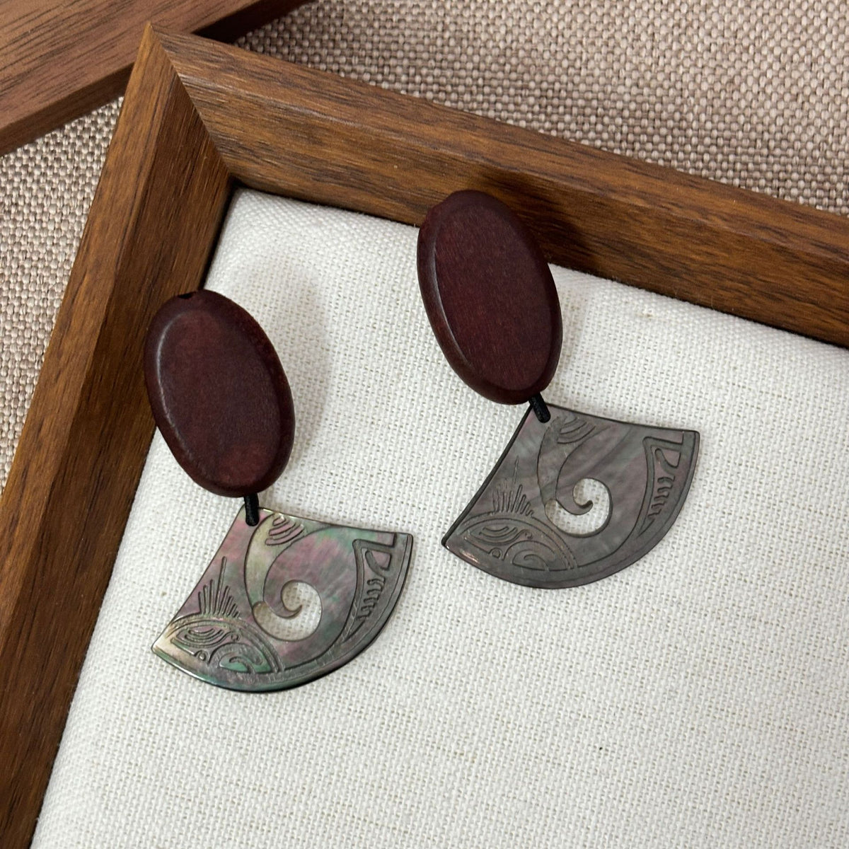 Totem Fan Shell Earrings